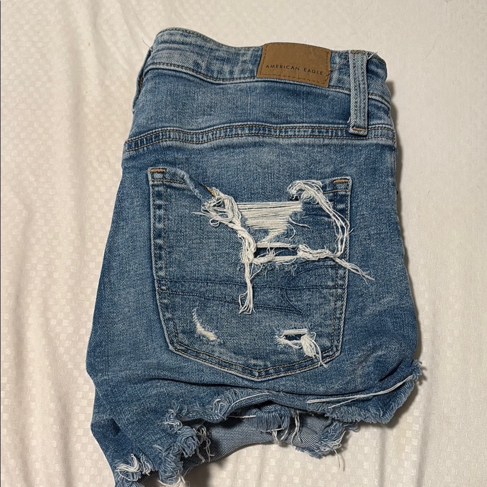 American Eagle Distressed Denim Shorts